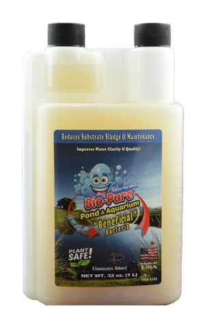 Bio-Pure Pond & Aquarium BENEFICIAL 32 oz. treats up to 28,000. gallons - CASE OF 6