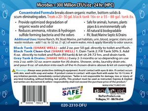 Bio-Pure RV Black Tank/Septic, Drain Restore & Maintain 32 oz. - 16 Septic Tank Treatments