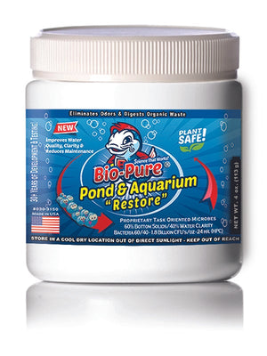 Pond & Aquarium Restore 4 oz. | Pond Restoration | Aquarium Restoration | Aquarium Water Treatments | Bio-Pure Products