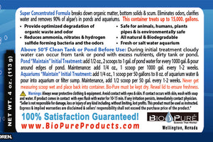 Bio-Pure Pond & Aquarium MAINTAIN 4 oz. treats up to 15,000. gallons