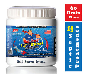 Bio-Pure Septic & Drain + RV Restore & Maintain CONCENTRATE 4 oz. - 15 Month Supply