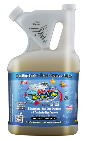 Marine Septic Tank & Bilge 32 oz. | Septic Tank Maintenance | Septic System Treatment | Black Tank Treatment | Drain Maintain | Bio-Pure