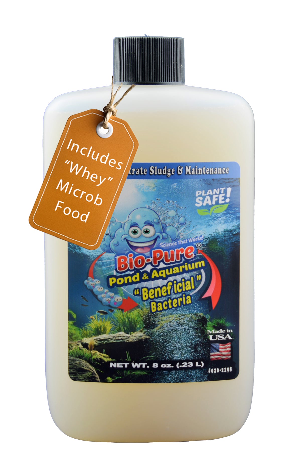 Bio-Pure Pond & Aquarium BENEFICIAL 8 oz. treats up to 7,000. gallons - CASE of 12