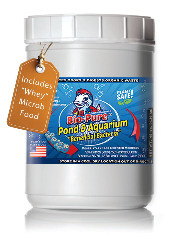 Bio-Pure Pond & Aquarium BENEFICIAL 48 oz. treats up to 380,000. gallons