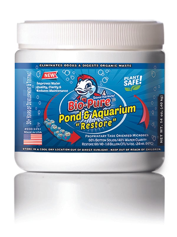 Pond & Aquarium Restore 14 oz. | Pond Restoration | Aquarium Restoration | Aquarium Water Treatments | Bio-Pure Products