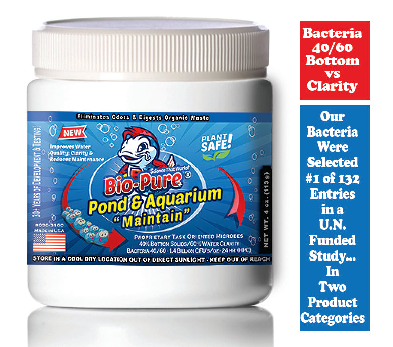 Bio-Pure Pond & Aquarium MAINTAIN 4 oz. treats up to 15,000. gallons