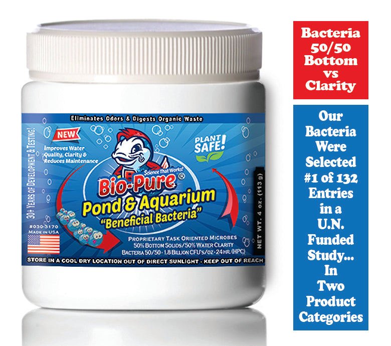 Bio-Pure Pond & Aquarium BENEFICIAL 4 oz. treats up to 30,000. gallons