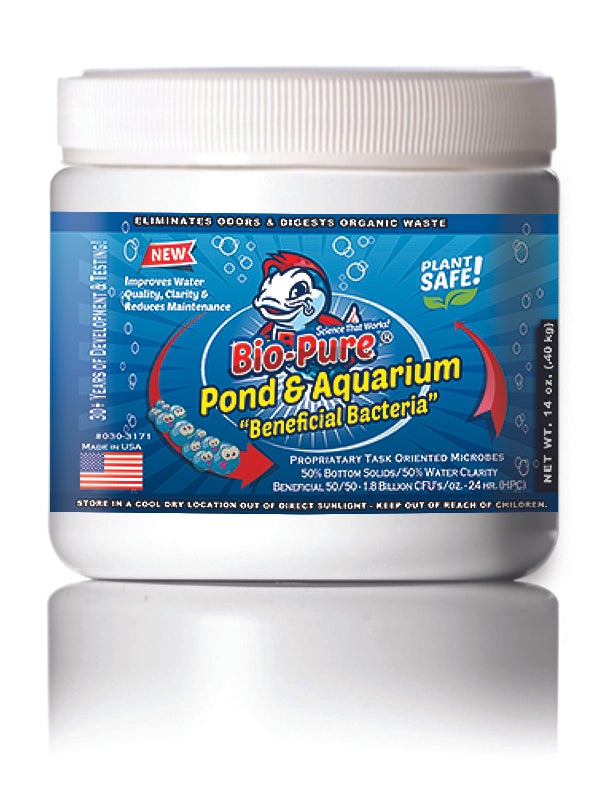 Pond & Aquarium Beneficial 14 oz. | Pond Beneficial | Aquarium Beneficial | Water Treatment Product | Bio-Pure Products