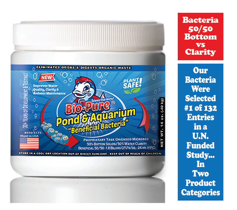 Bio-Pure Pond & Aquarium BENEFICIAL 14 oz. treats up to 110,000. gallons