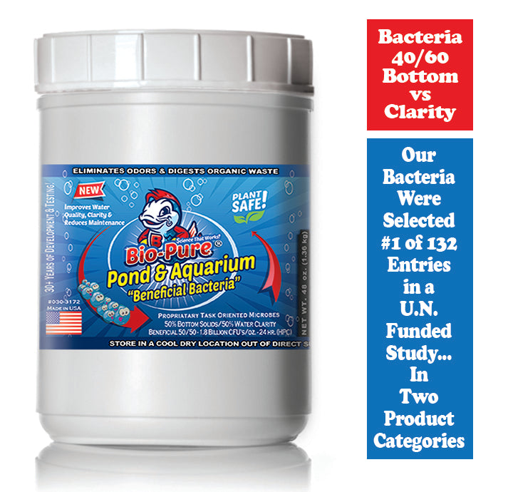 Bio-Pure Pond & Aquarium BENEFICIAL 48 oz. treats up to 380,000. gallons