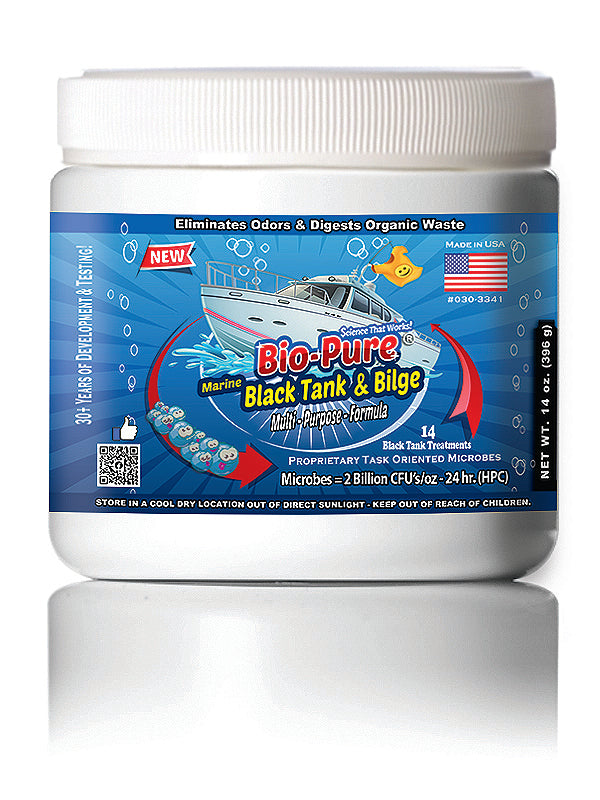 Marine Black Tank & Bilge 14 oz. | Septic Tank Maintenance | Septic System Treatment | Black Tank Treatment | Drain Maintain | Bio-Pure