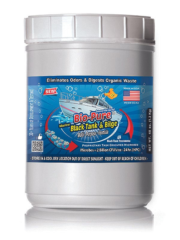 Bio-Pure Boat & Marine Septic Tank & Bilge CONCENTRATE 48 oz. - CASE OF 6